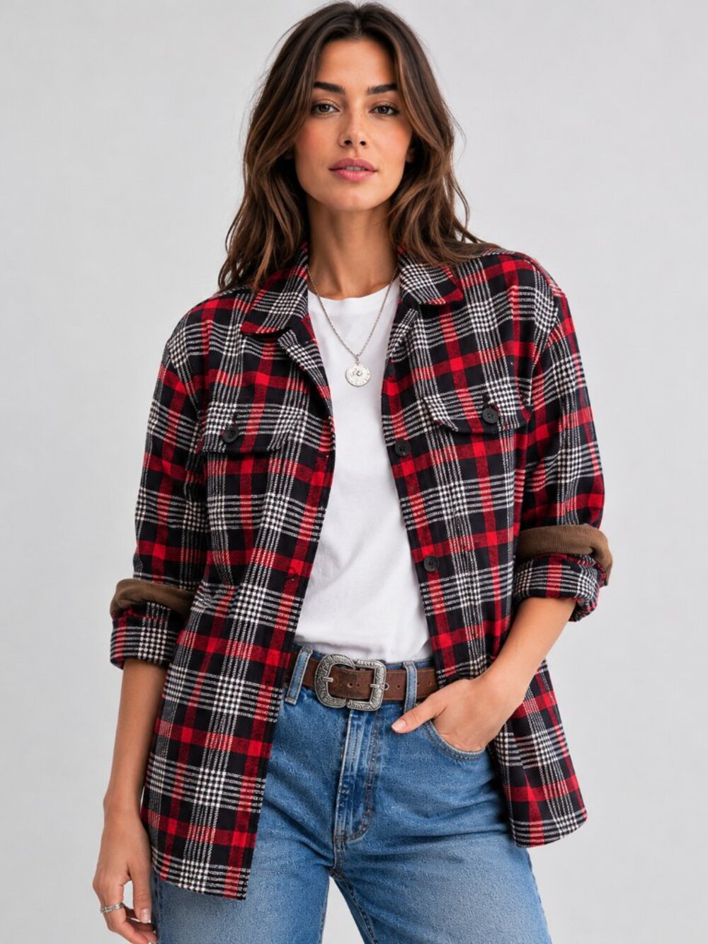Tuckernuck Platt Ranch Jacket in Red Plaid Size Medium